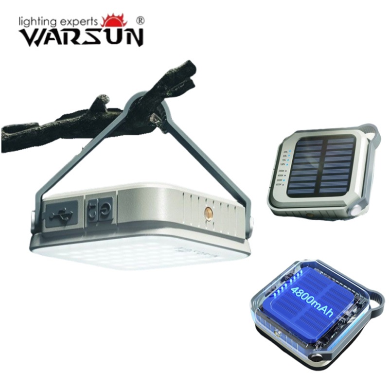 Warsun CP36 Solar Camping Lantern Lampu Camping USB Rechargeable Bracket Mount Emergency