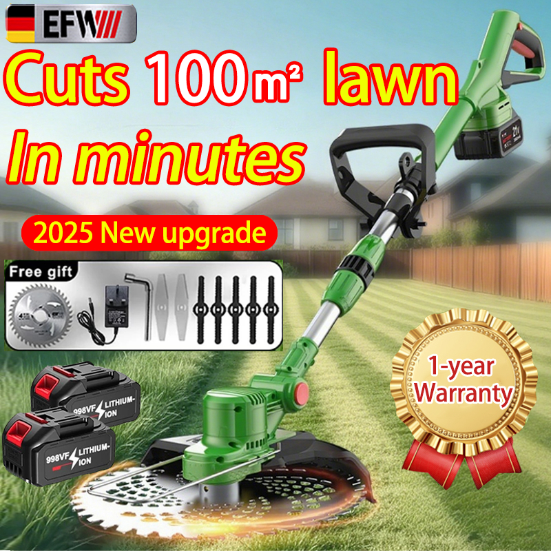 Lawn Mower Mesin Rumput 998VF Battery Mesin Potong Rumput Grass Trimmer 100% original Rechargeable 割草机 [Ready Stock]