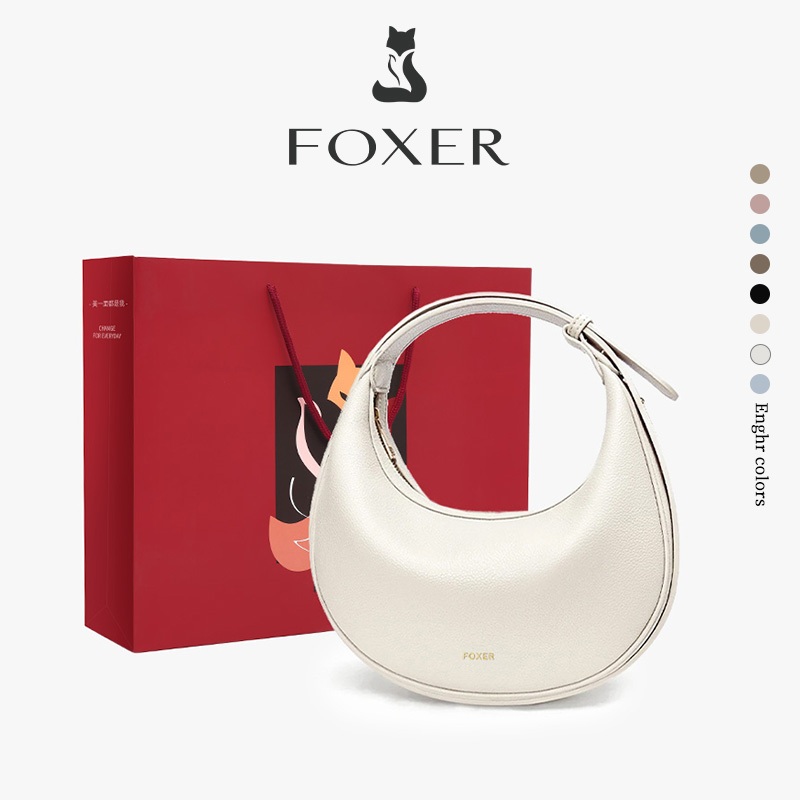 FOXER Handbag Women Fashion Sling Bag Women Adjustable Shoulder Straps Crossbody Bag PU Leather Bag