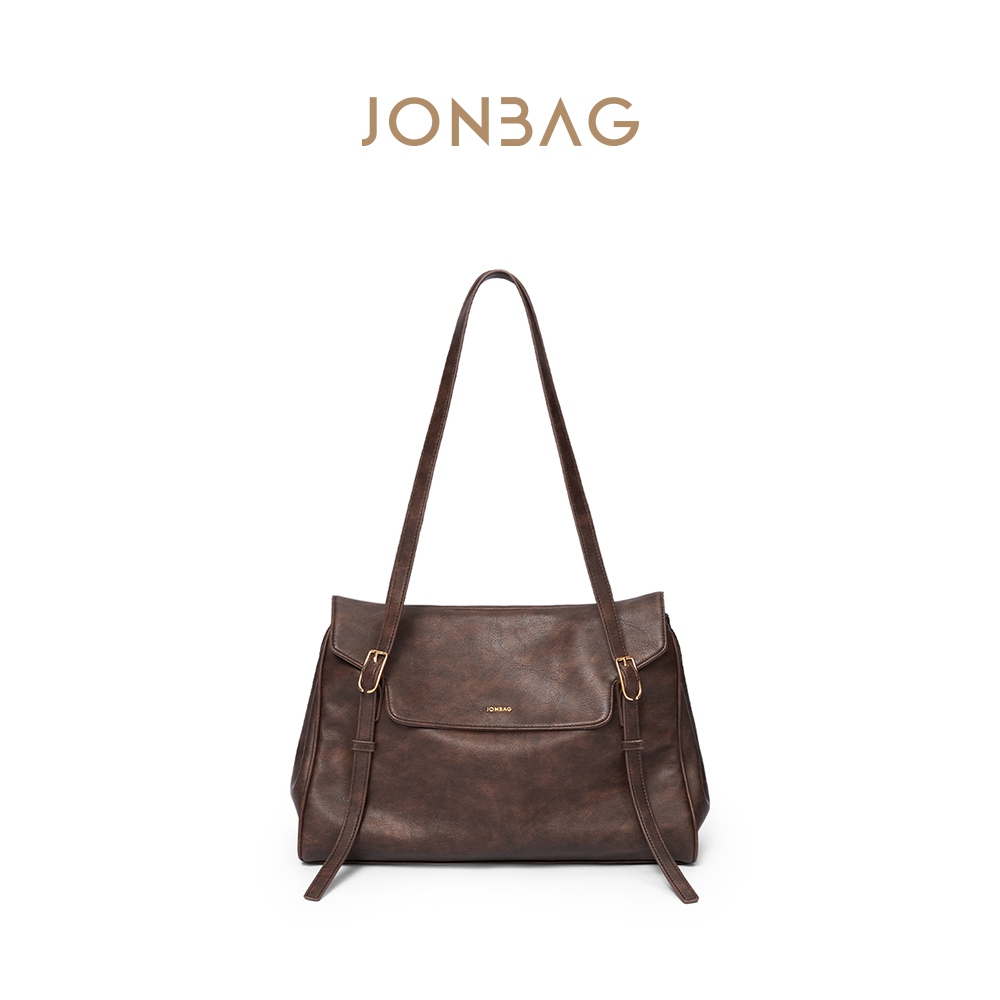 JONBAG Leather Modern Classic Leather Shoulder Handbag