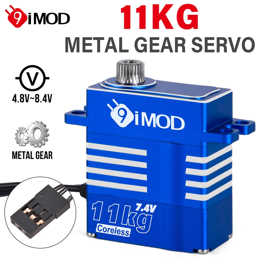 9IMOD RC Digatal Servo 11KG Coreless Metal Gear Servo 4.8-8.4V for RC Car RC Helicopter DIY Accessories