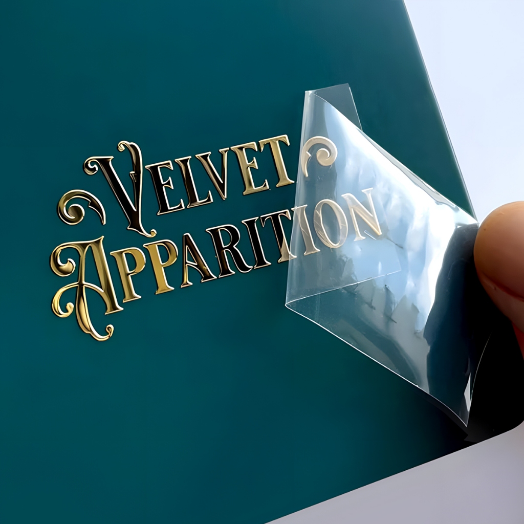 Custom Sticker Transfer Crystal Label Self-Adhesive Self-Adhesive Label Metal logo Image