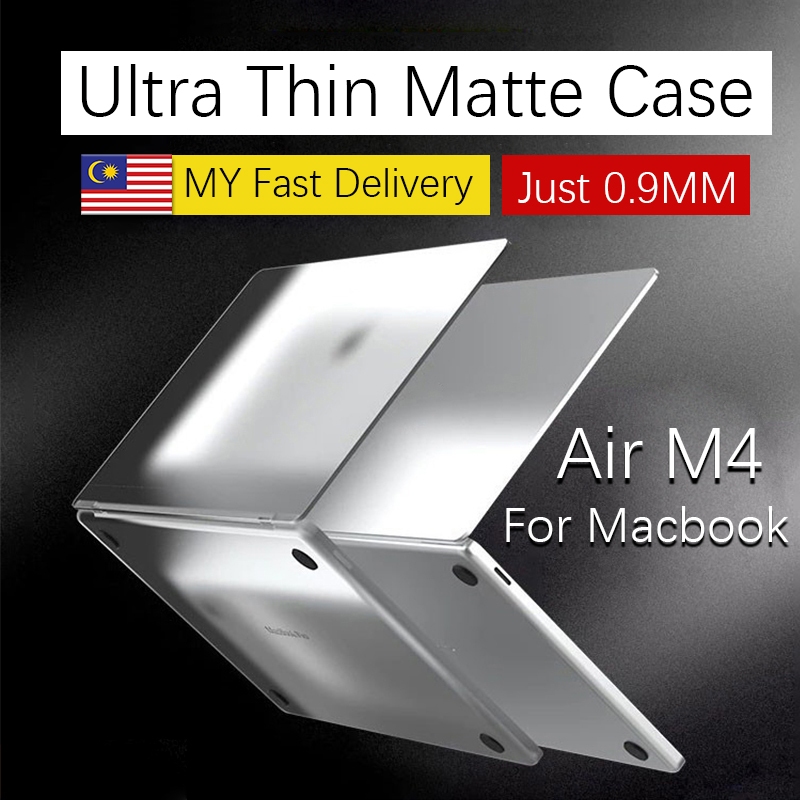 Ultra Thin case for Macbook Air M4 M3 A3113 A3114 13.6 M2 A2681 Anti fingerprint 2020 Air/Pro M1 A2337 A2289 A2251 2025 Pro14 M5 A3434 A2442 A2918