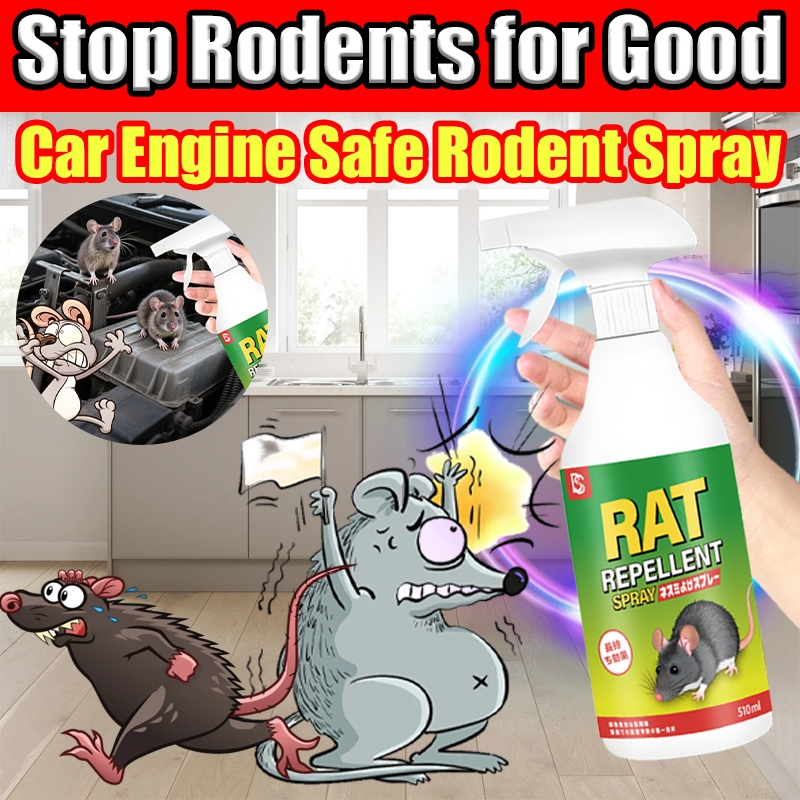 ?10km Rat-Free Zone?Racun Tikus Paling Kuat Ubat Tikus Rat Poison Penghalau Tikus Safe for human & pet halau tikus Rat Repellent Spray Rat Off Spray Mouse Repellent
