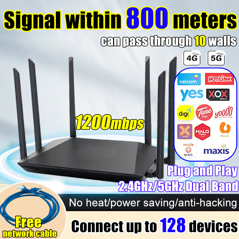 【 Signal within 800 meters 】 router wifi sim card wifi router 5g router tp link router wifi 7 router sim card router wifi 5g 5g sim card router 2.4GHz / 5GHz Dual Band
