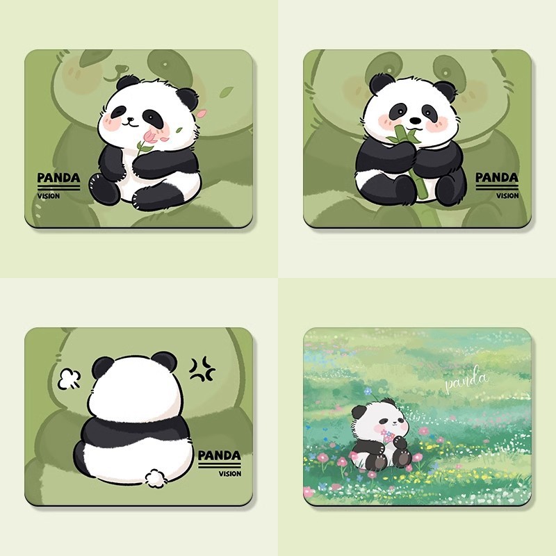 Panda Cartoon Mouse Pad Mouse Pad Giant Mouse Pad Mouse Pad for Large Games Keyboard Pad Special Design for Laptop Computer 26cm*21cm Anti-leak stitching Mouse Pad