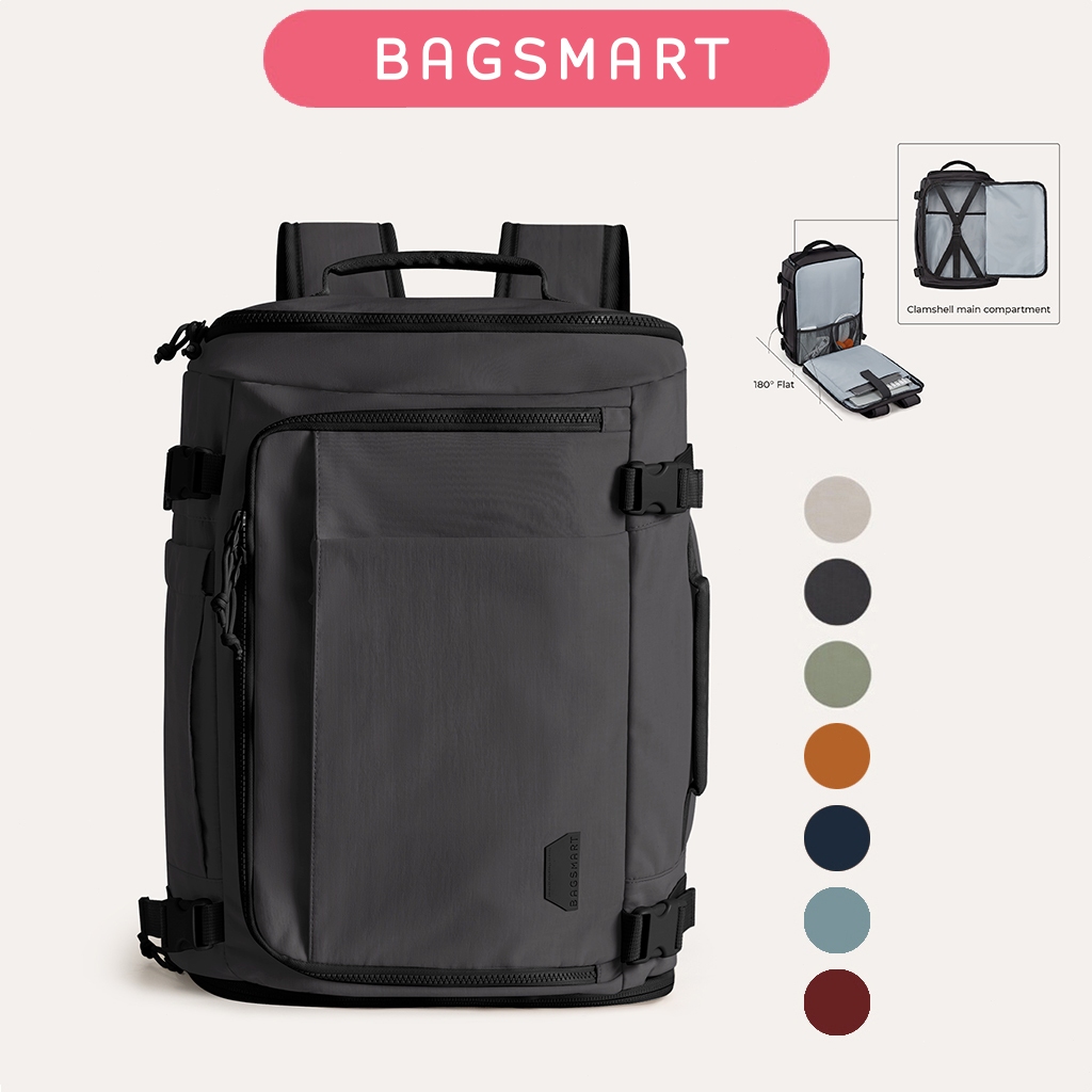 BAGSMART Travel Backpack 15.6 Inch Laptop Backpack 38L Expandable Waterproof & Durable Carry On Backpack for Travel Duffel Bag, Work
