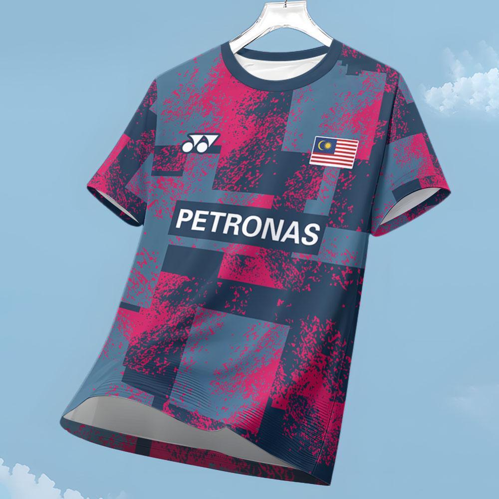 2025 New Design Men's T-Shirt BWF World Championships in Paris 29th Edition Baju Lelaki Quick Dry Badminton Jersey Baju