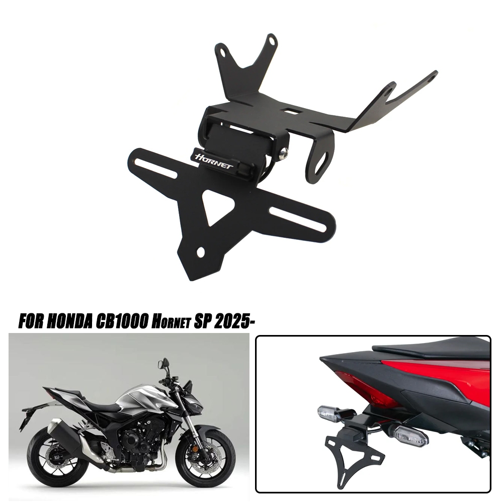 For Honda CB1000 Hornet 1000 SP 2025- New Rear License Plate Holder Bracket with Light Tail Tidy Fender Eliminator CB 1000
