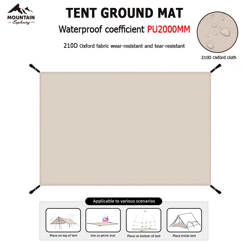 MOUNTAIN outdoor camping tent mat waterproof moisture-proof Oxford cloth inflatable tent waterproof mat