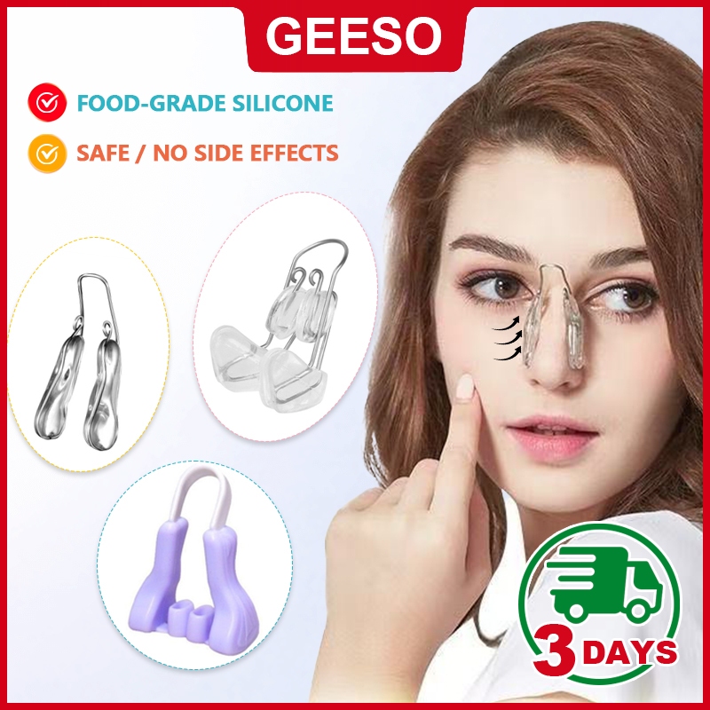 GEESO Nose Beauty Artifact Clip Nose Up Lifting Soft Safety Nose Bridge Straightener Silicone Beauty Tool 美鼻夹矫正器