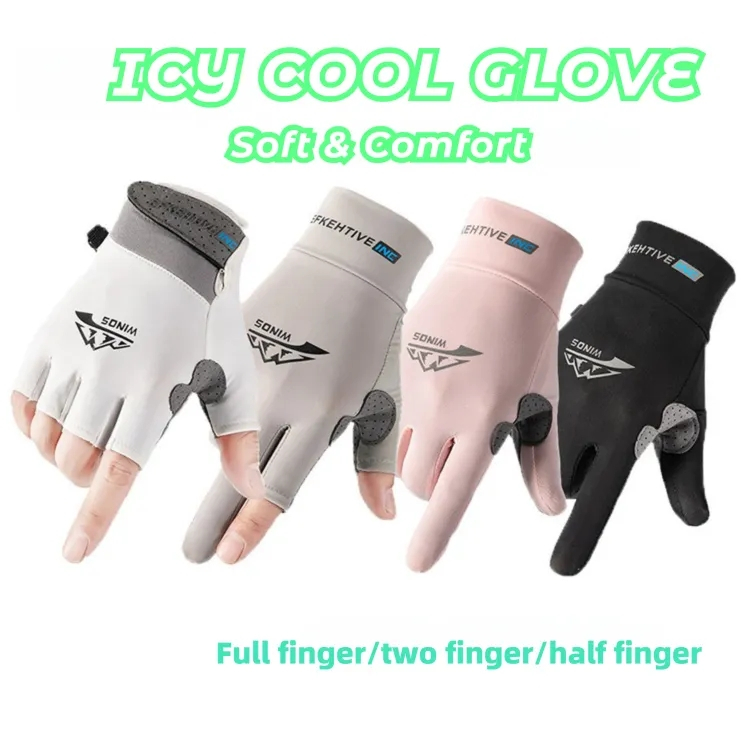 Glove Motorcycle Sarung Tangan Motor Riding Racing Fishing Cycling Glove Sarong Motorsikal 防晒手套
