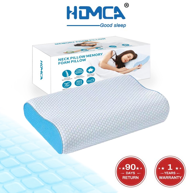 Cooling cervical neck pillow - Contour Memory Foam Pillow,Pillow for Neck and Shoulder Pain neck support pillow冰丝枕