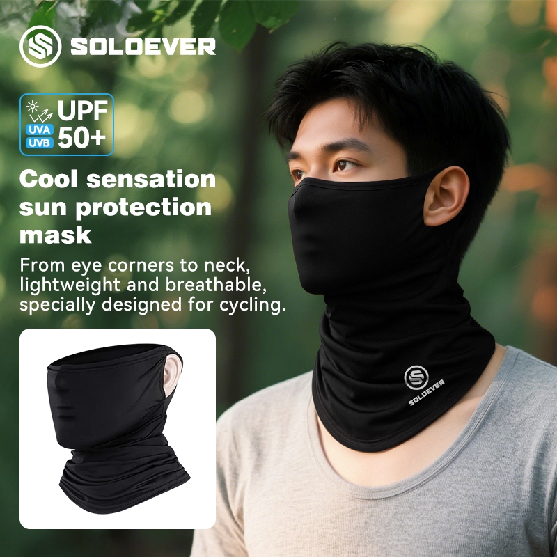 SOLOEVER Multifunctional Unisex Head Wear Quick-dry Sports Scarf Anti-UV Sun Production Neck Gaiter Anti-dust Half Face Mask Cover