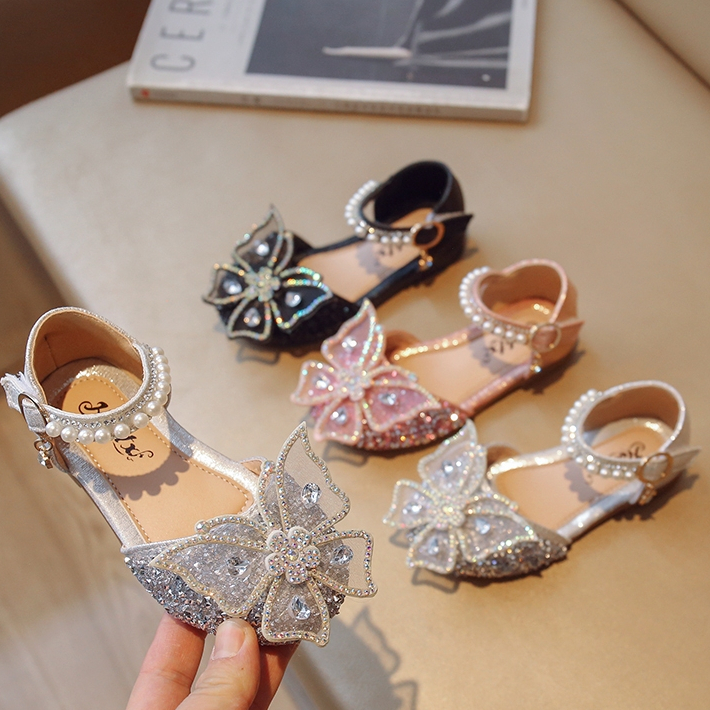 Baby Girls Sandals Kids Girl Bow Princess Shoes Summer Korean Shoes for Girl Fashion Casual Sandal Shoes