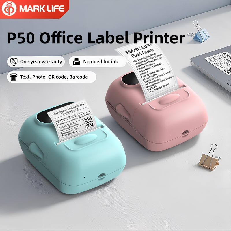 MARKLIFE P50 Label Printer Portable Mini Thermal Printer For Price Tag Barcode Sticker Printer