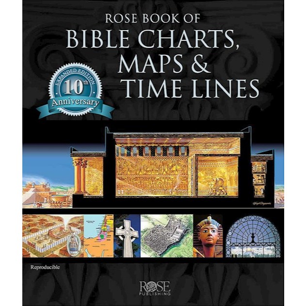 24h ShippingOriginal Rose Book of Bible Charts Maps and Time Line/Bible Gardening Location Guide Study Tools圣经图表地图与时间线