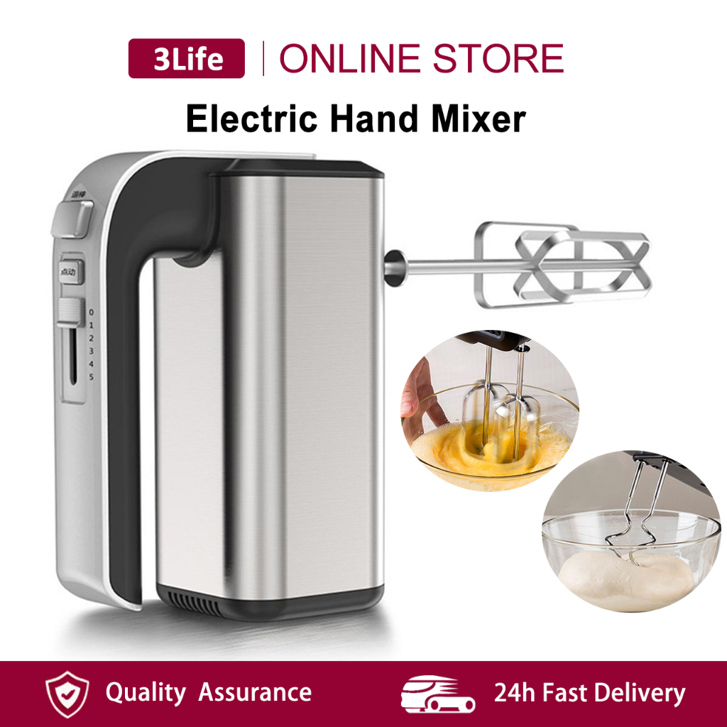 Cliton 5-Speed Electric Hand Mixer 2-In-1 Hand Blender 300W Baking Whisk Tepung & Telur Blender Mesin Pengadun(CX-6651)