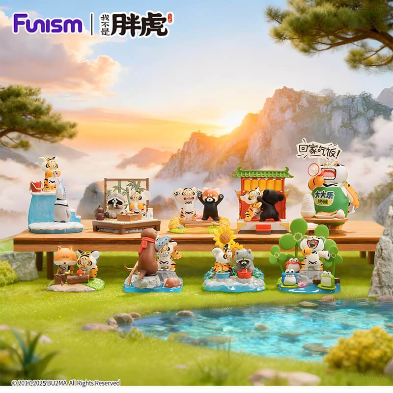 FUNISM Alexander The Fat Tiger Little Tiger and his companions Blind Box Action Figure Cute Gift for Kids Birthday Party Series Blind Box Figures Action Toys Figure Birthday Gift