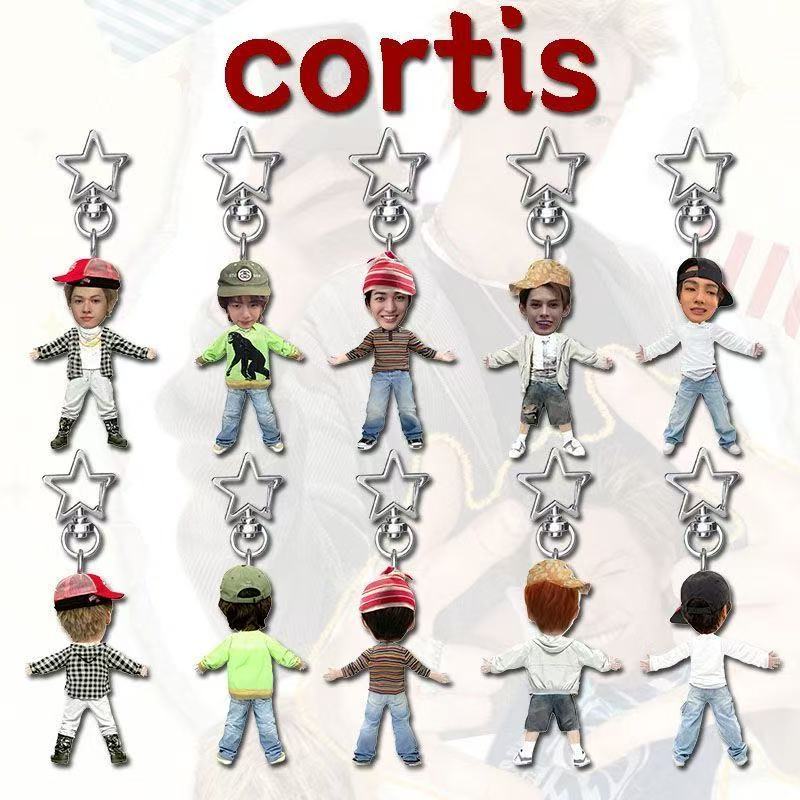 CORTIS Merchandise Star Buckle Pendant Keychain Creative Mouse Dry High-Appearance Cheering Material Schoolbag Backpack Friend Gift