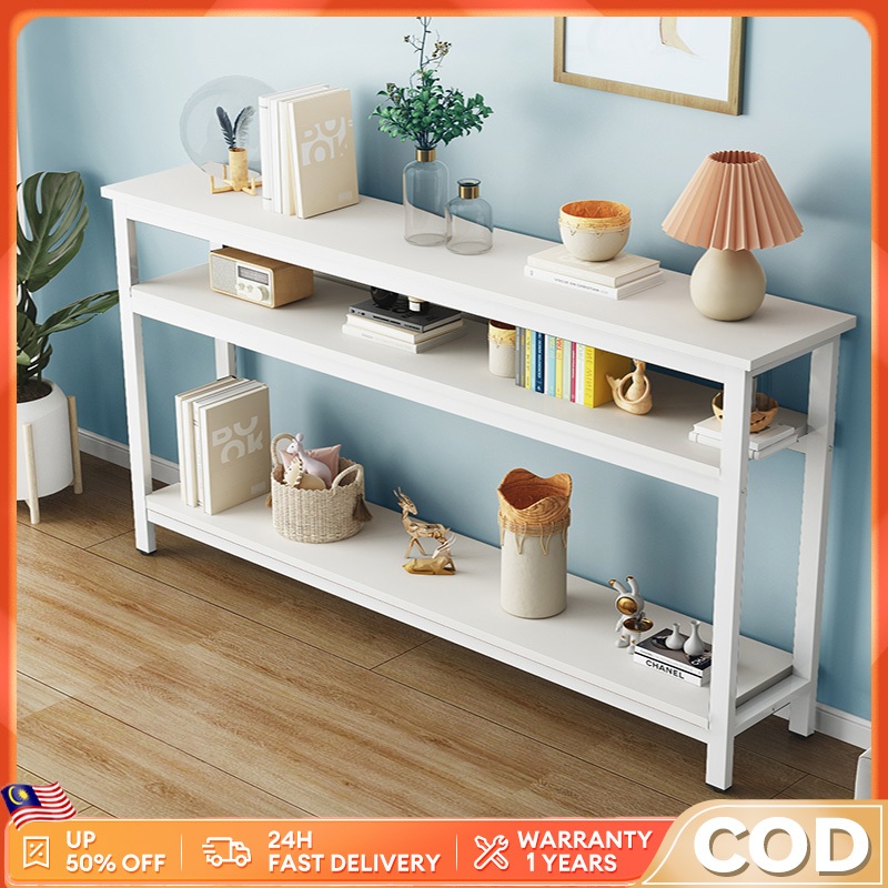 ?Meja Pejabat Narrow Gap Long Table Bed Side Table Bar  Dining Modern Writing Living Room 长条桌