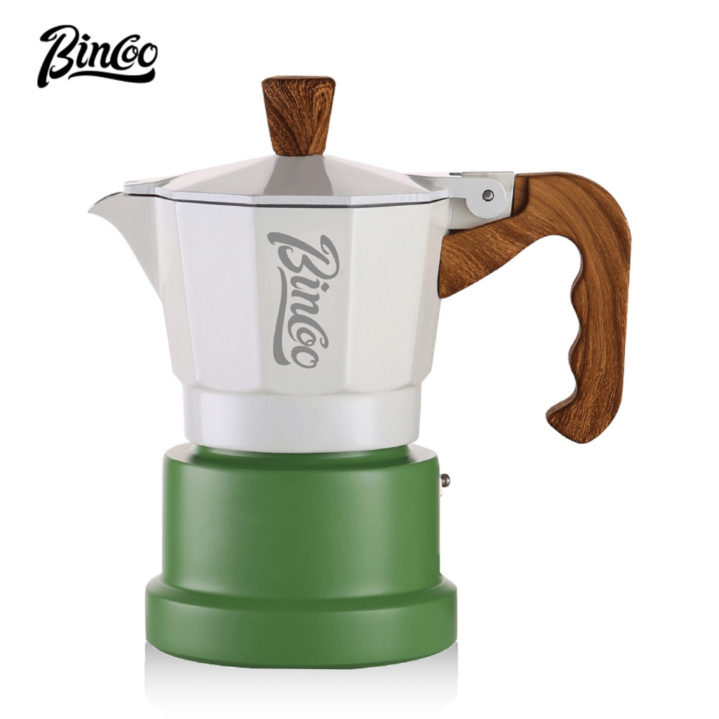 BINCOO Three-Valve Moka Pot Home Mini Espresso Coffee Maker Brewing Equipment 1Cup/2Cups