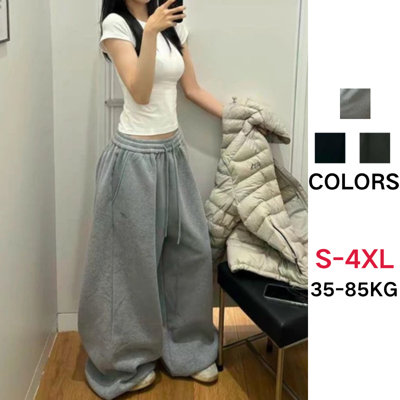 ?Zsndp?Pants Women Loose Wide Leg Pant Casual Sports Pants Baggy