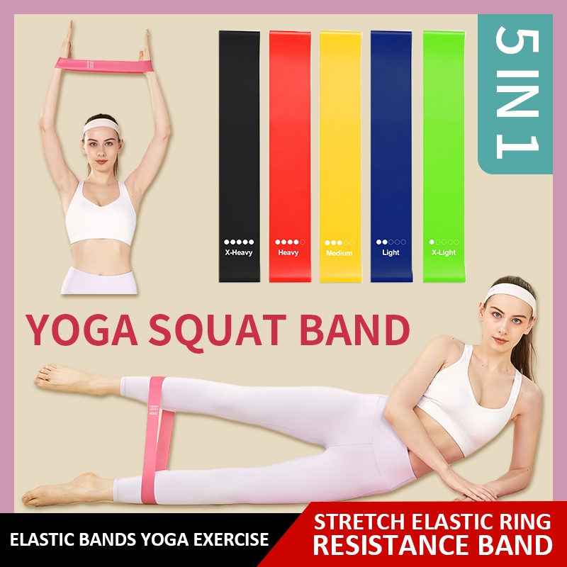 Resistance Bands Exercise Loops Elastic Yoga Band Weight Loss Squad Workout Tension Band Training Rubber Fitness Pilates