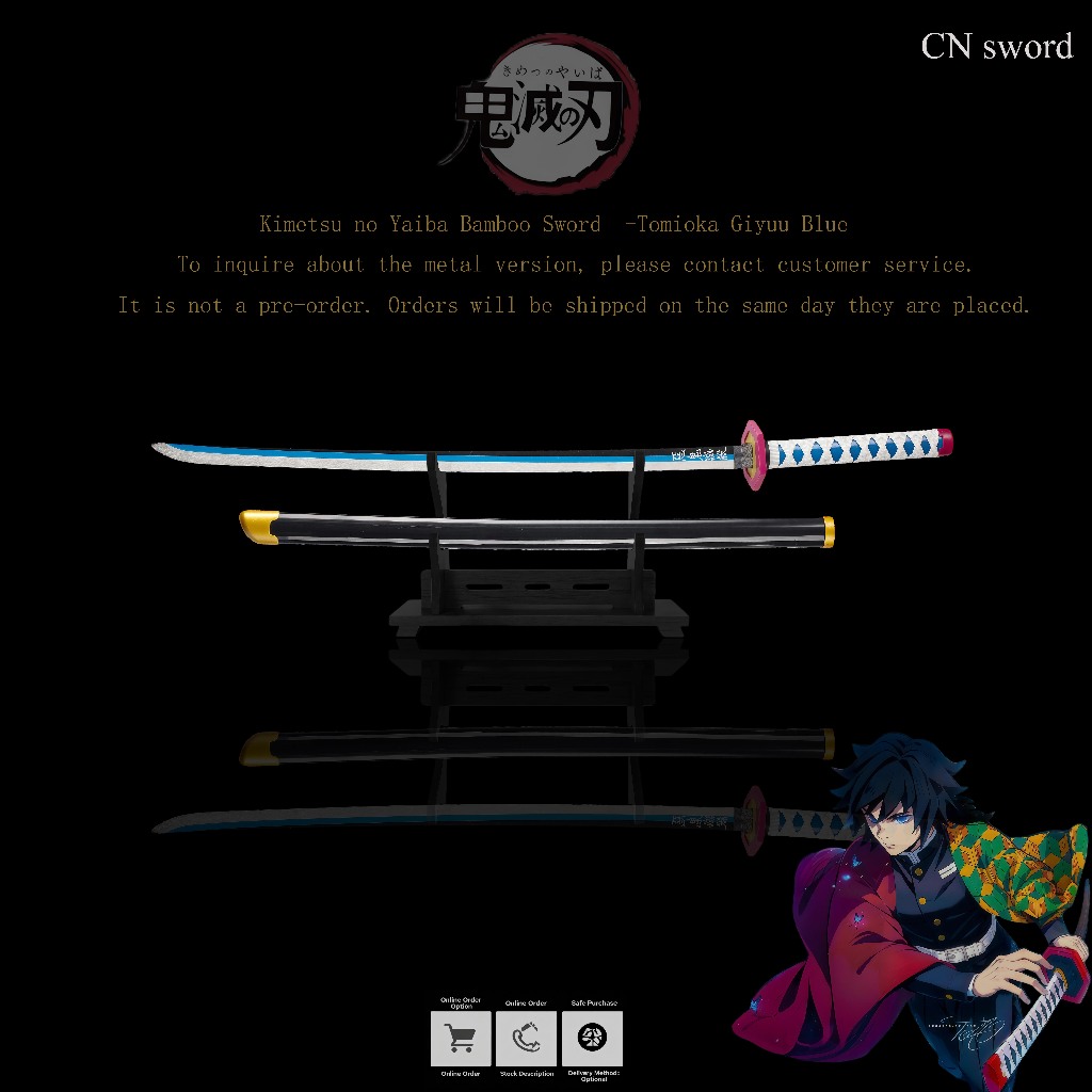 Cash on Delivery (COD), Same-Day Shipping. 104cm Bamboo-Wood Style Demon Slayer Cosplay Toy Sword, Available in Tanjiro/Giyu/Zenitsu Designs. A Japanese Anime Collectible.