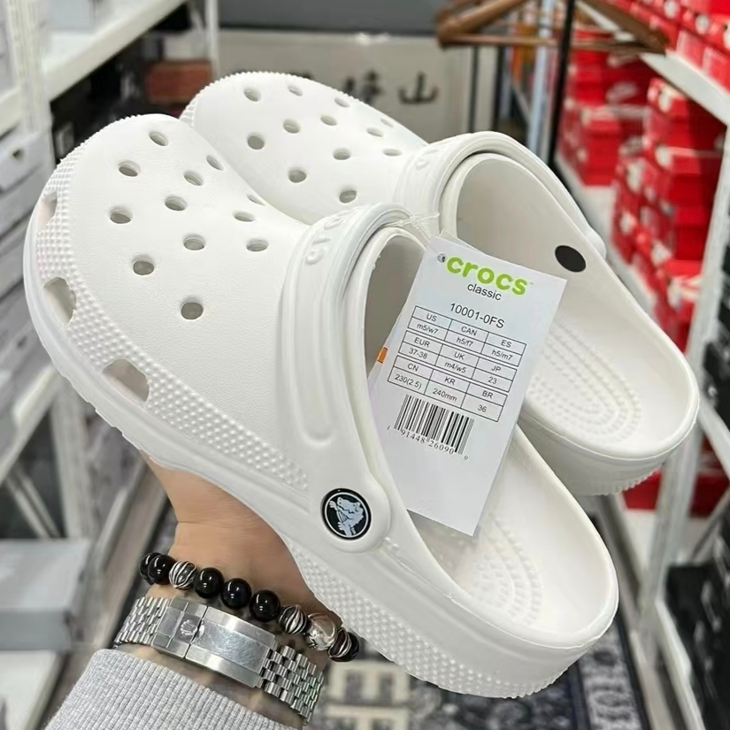 (In Stock)Crocs Classic Clog Men's sandals Breathable non-slip odor-resistant and wear-resistant Women's slippers Outdoor hiking shoes