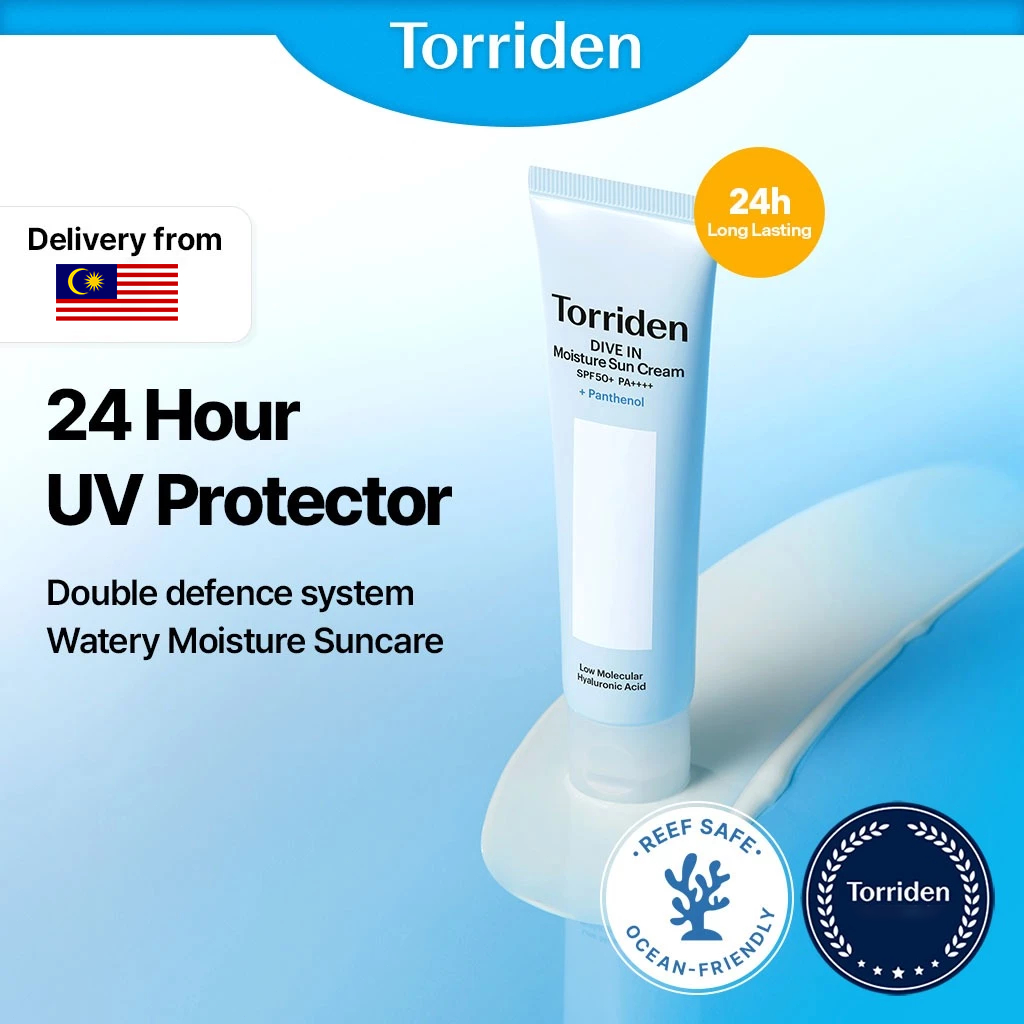 Torriden DIVE IN Watery Moisture Sunscreen - Light weight texture with Intense hydration, moisturizing, hydrating, UV Protection, SPF 50+ PA++++, 60ml