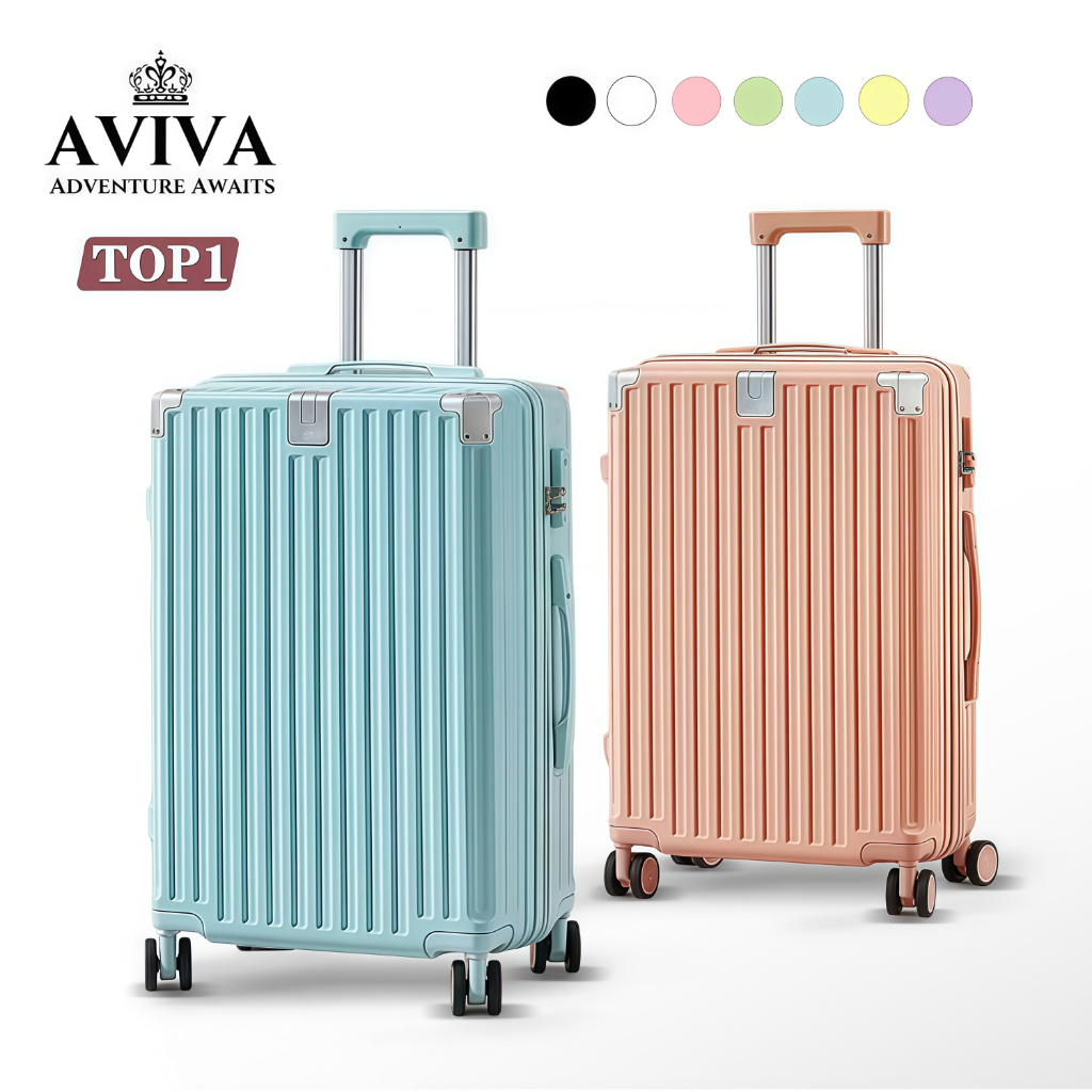AVIVA Luggage 20/24/28inch USB Charging Cup Holder Waterproof Multifunctional Suitcase