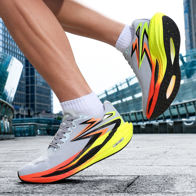 Supercritical 3 Marathon Sports Shoes Neutral Carbon Plate Running Shoes Shock Absorbent Rubber Shoes for Men and Women