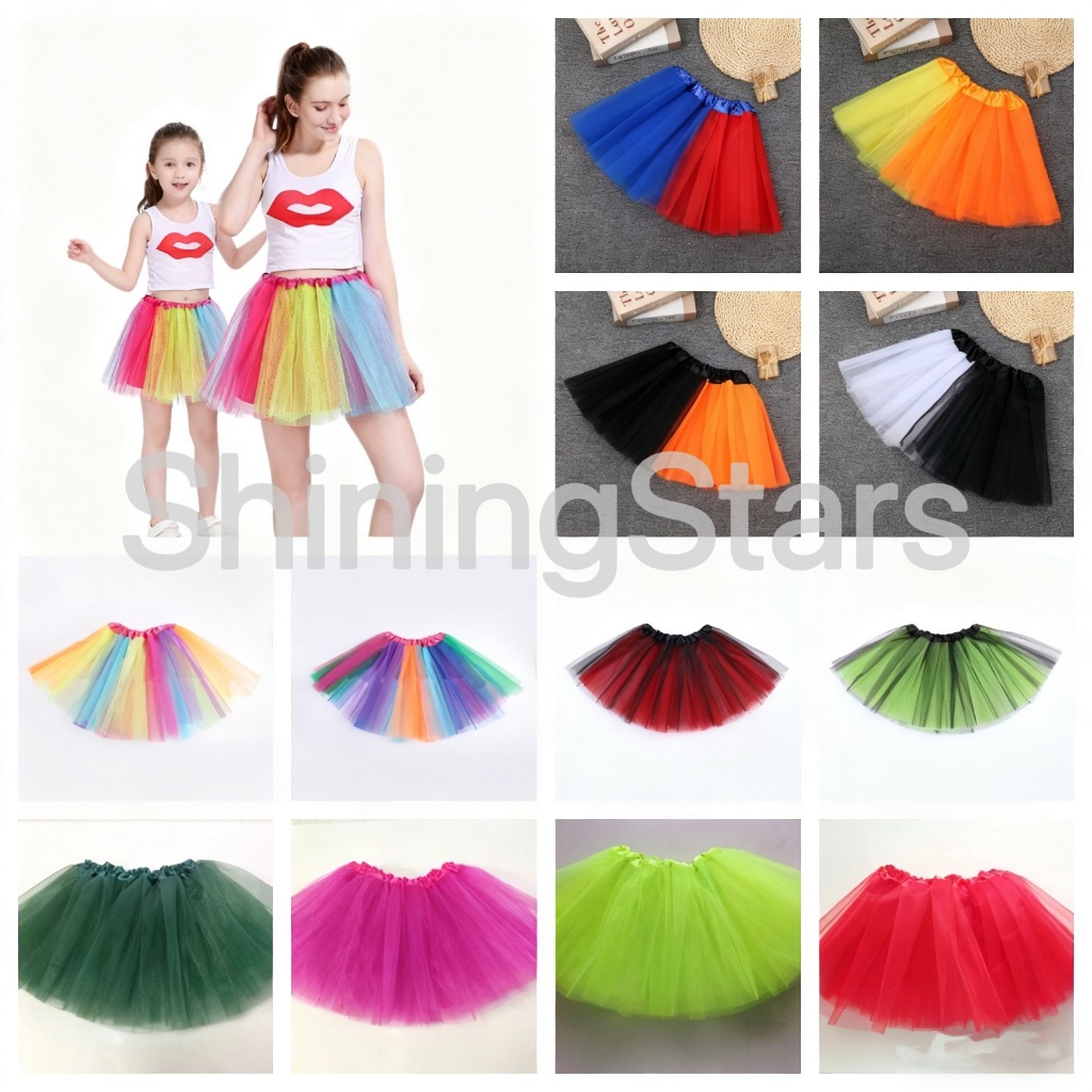 ShiningStars Girls Princess Fancy Dancewear Ballet Dance Skirt Costume Party | Rainbow Tutu