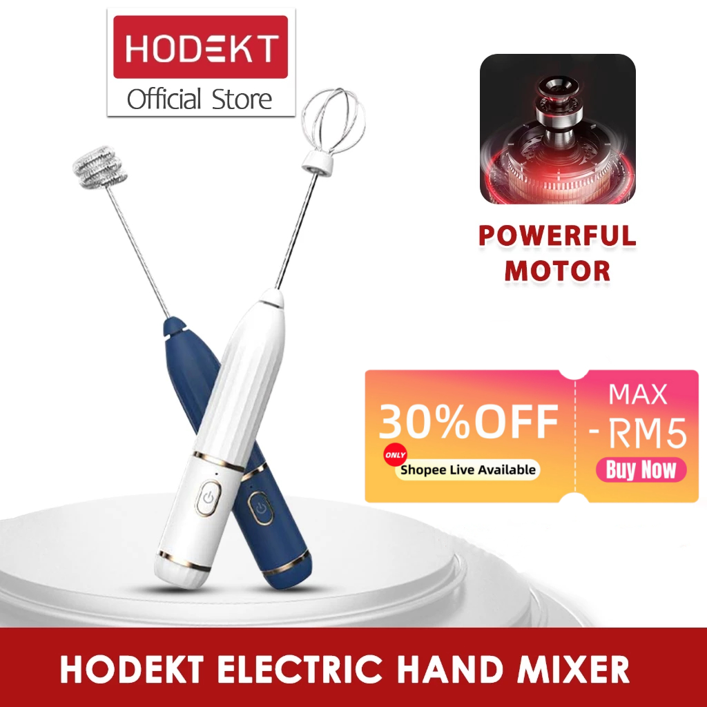 HODEKT Electric Hand Mixer Multi-functional electric whisk Hand Blender electric mixer for baking