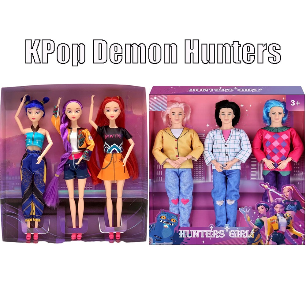 KPop Demon Hunters Rumi Action Figure Zoey Mira Movable Joint Model Toys