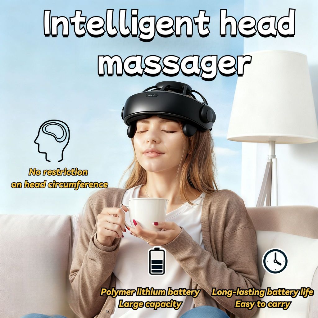 Smart Octopus Head Massager Automatic Head Therapy Machine Scalp Soothing Relieve Head Relaxation Household Instruments