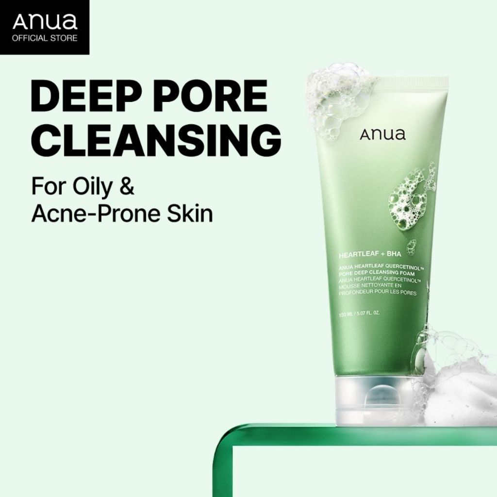 Anua Heartleaf Quercetinol Pore Deep Cleansing Foam (150ml)