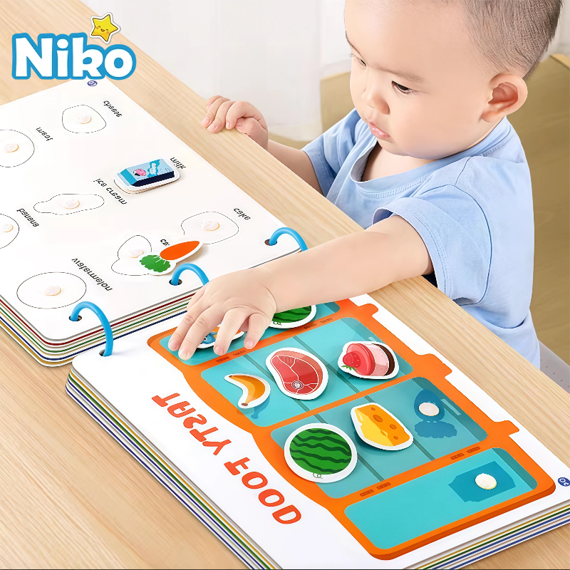 NIKO Baby's First Enlightenment Book Busy Book for Kids 3 years Early Learning Book Kids Montessori Book Quite Book Buku Bayi Senyap