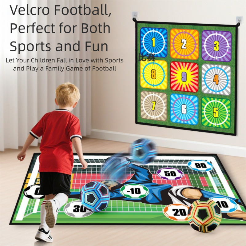 【Ready Stock】Mainan Toys For Boys Bola Sepak Birthday Gift Children's Football Outdoor Leisure Toys Door Frame Game Indoor Jacket Fabric Football