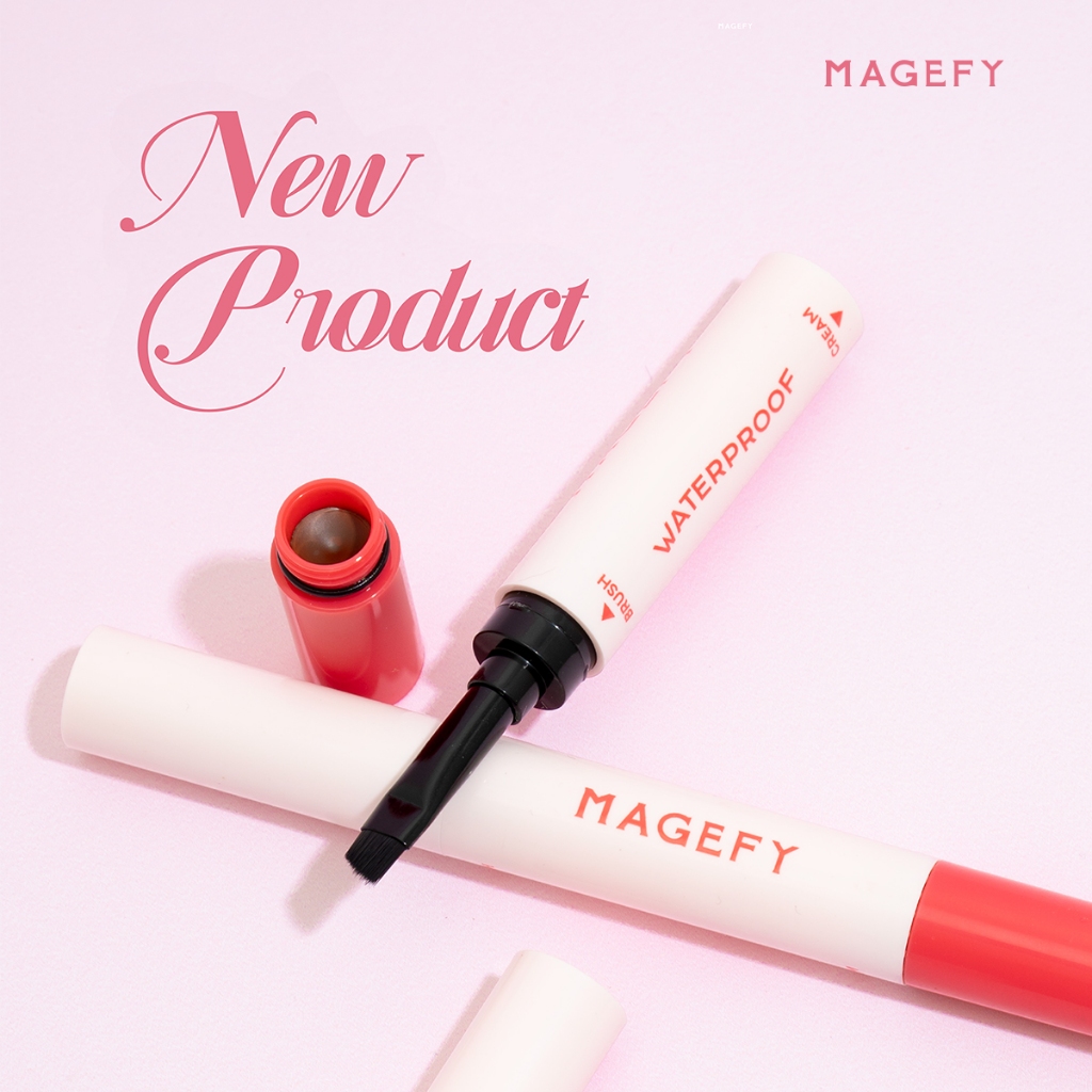 MAGEFY 2-in-1 Creamy Brow Pomade - Waterproof, Smudge-Proof & Clump-Free E06