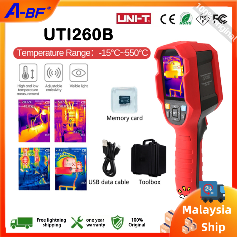 UNI-T UTi260B Infrared Thermal Imager -15~550°C Industrial Thermal Imaging Camera Handheld USB Infrared Thermometer 256*192 pixels