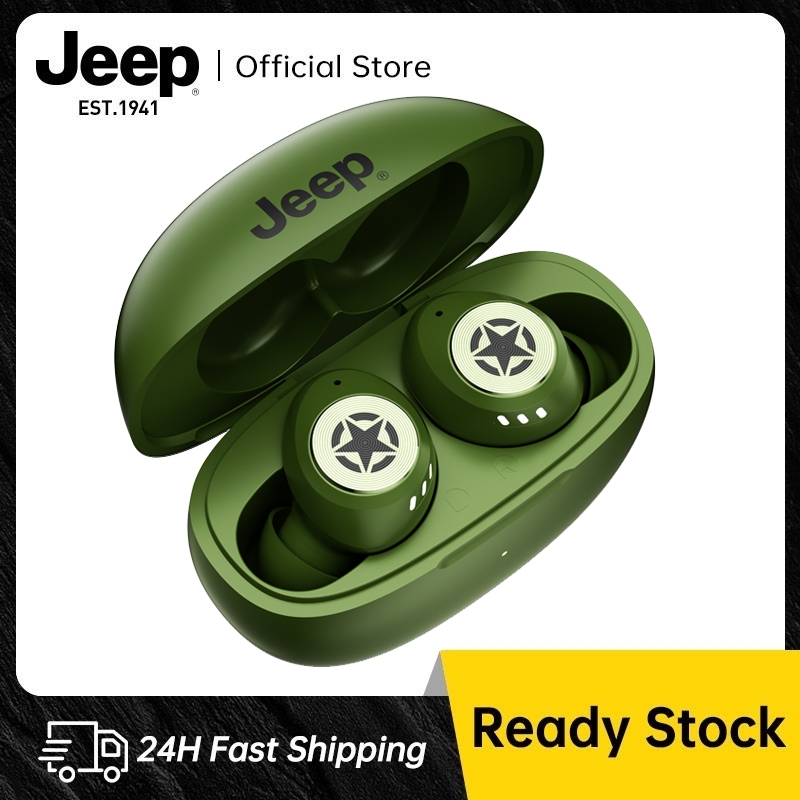 Jeep EW112 Bluetooth 5.4 Earphones HiFi Stereo Noise Cancelling Wireless With Mic