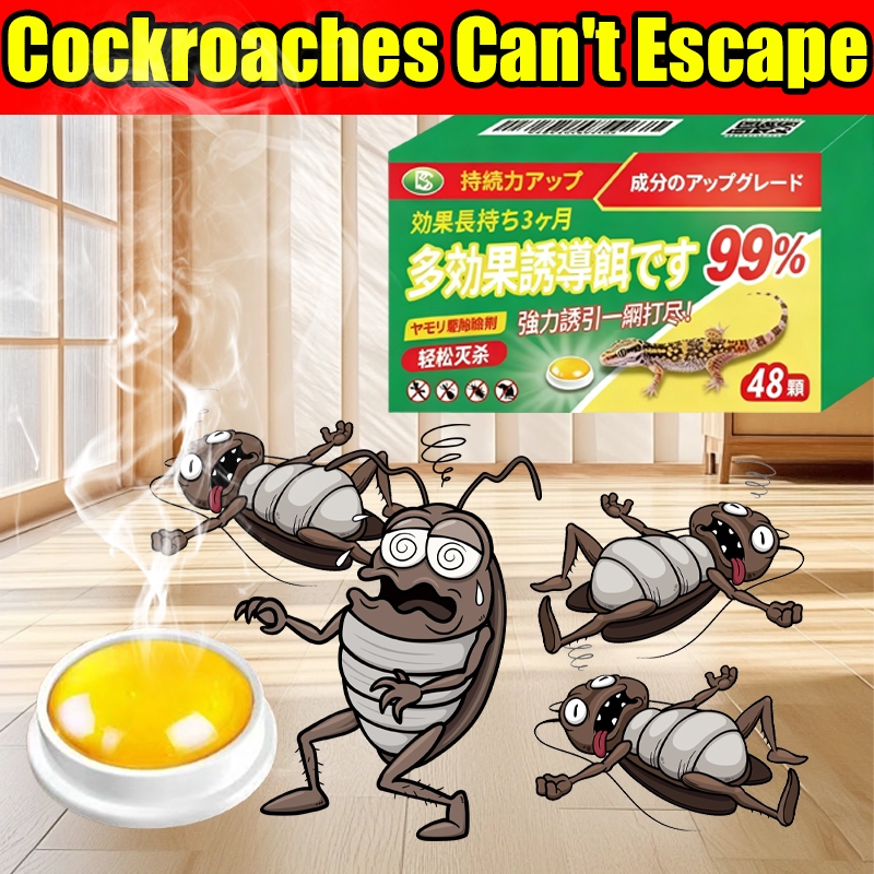 One Box Solves Your Cockroach Problem?Cockroach killer 蟑螂药 perangkap lipas 1 box with 48 pellets meets household needs Ubat lipas Ubat lipas rumah cockroach trap Racun lipas cockroach repellent