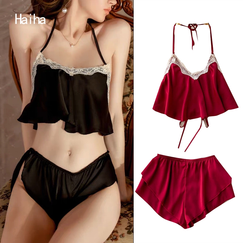 Haiha Sexy lingerie set Lace pajamas 性感睡衣 情趣内衣 Pakaian Dalam Seksi