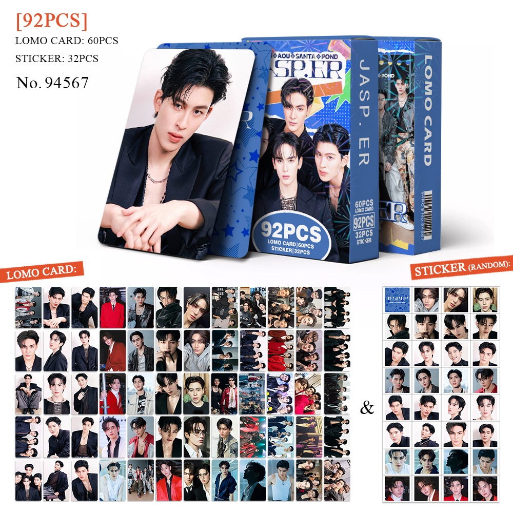 92-124pcs Thai Star GMMTV ATLAS ENGLOT Lomo Cards Pondphuwin LINGORM Gemini Fourth Joong Dunk Winny Satang Stickers Photocards SKYNANI POND PHUWIN Postcards Fast Shipping YM