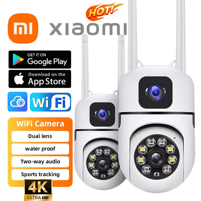 XIAOMI Buy 1 take 1 Dual Lens CAM720 CCTV camera wifi IP66 Waterproof 360 wireless outdoor and indoor connect to cellphone camera 1080P IP Security Camera