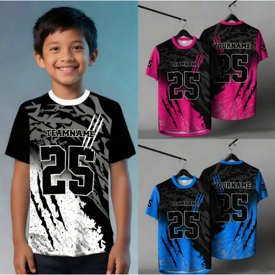 【Free Customized Name And Number】2025 New Design Children's jerseys T Shirt Basketball Jersey T Shirt Volleyball Jersey 3d Print T-Shirt Full Sublimation For Men And Woman