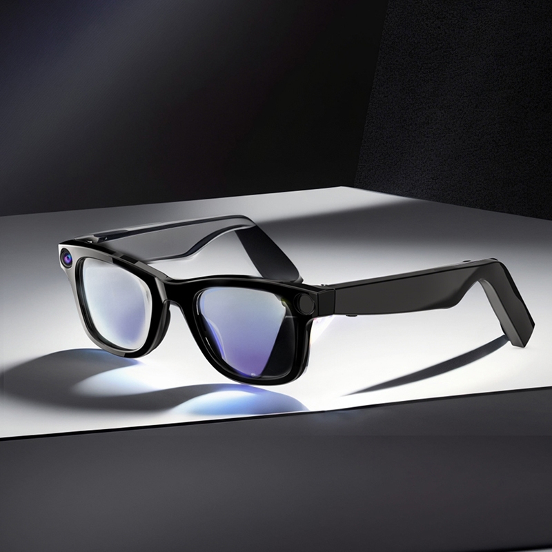 Domars AI Smart Glasses  2000W Pixel Camera Voice Control ChatGPT Assistant Bluetooth Call Anti-Blue Light Eyewear