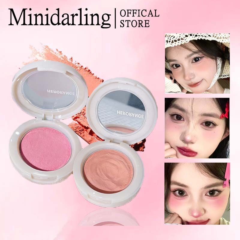 Cappuvini低饱和腮红膏超自然显色Monochrome blush cream volumizing color pigmented eyeshadow matte